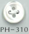 PH310 Bottone in conchiglia a 4 fori con bordo