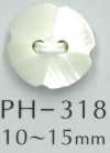 PH318 Bottone in conchiglia smussato a 2 fori