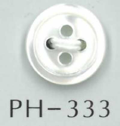 PH333 Bottone in madreperla a 4 fori con bordo arrotondato