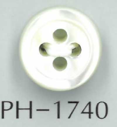 PH1740 Bottone in conchiglia misura 17, spessore 4 mm