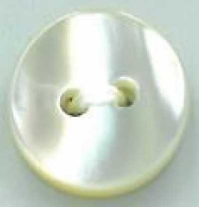 T1043 Bottone piatto in conchiglia a 2 fori, spessore 3 mm