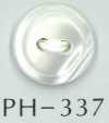 PH337 Bottone in conchiglia a 2 fori con bordo tagliato
