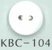 KBC-104 CONCHIGLIA BIANCO Bottone Conchiglia Piatta A 2 Fori