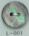 L-001 Bottone in conchiglia a 2 fori Sharp-line