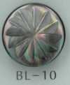 BL-10 Bottone in conchiglia con gambo in metallo a motivo floreale