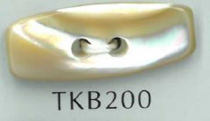 TKB200 Bottone duffle in conchiglia a 2 fori