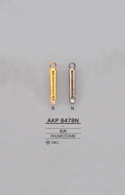 AKP8478N Tiretto cilindrico per cerniera con strass