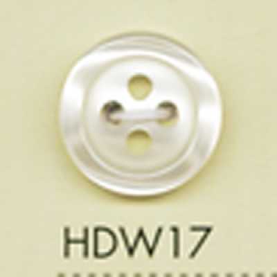 HDW17 DAIYA BUTTONS Serie HYPER DURABLE resistente agli urti Bottone in poliestere effetto madreperla