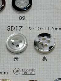 SD17 PULSANTI DAIYA Resistenti Agli Urti HYPER DURABLE &quot;&quot; Pulsante Serie Shell Like Poliestere  DAIYA BUTTON(DAIYA BUTTON) Sottofoto