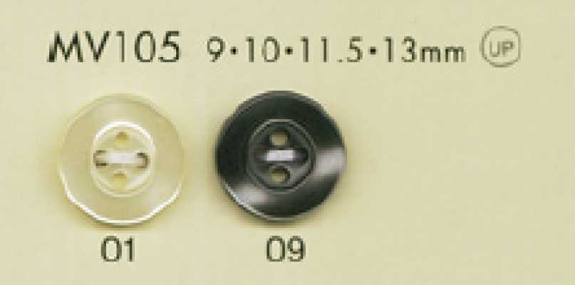 MV105 DAIYA BUTTONS Bottone in poliestere effetto conchiglia