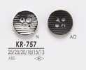 KR757 Bottone in metallo a 4 fori