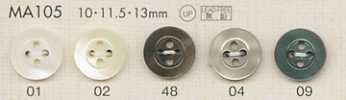MA105 DAIYA BUTTONS Bottone in poliestere effetto conchiglia