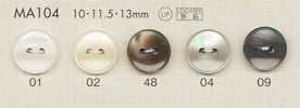 MA104 DAIYA BUTTONS Bottoni in poliestere effetto madreperla