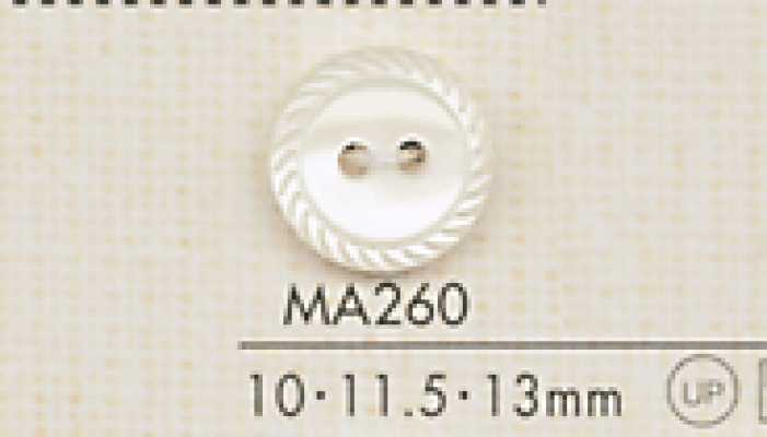 MA260 DAIYA BUTTONS Bottone in poliestere effetto madreperla