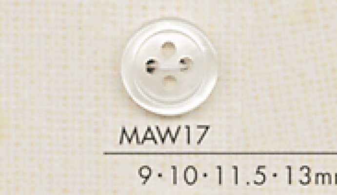DAIYA BUTTONS Bottone in poliestere effetto conchiglia