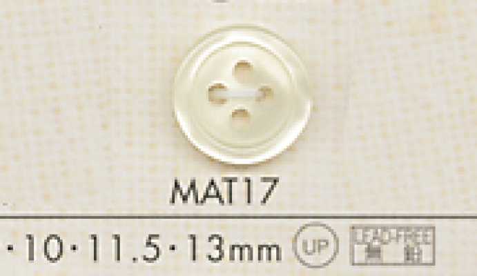 DAIYA BUTTONS Bottone in poliestere effetto madreperla