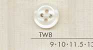 TW8 DAIYA BUTTONS Bottone in poliestere effetto conchiglia
