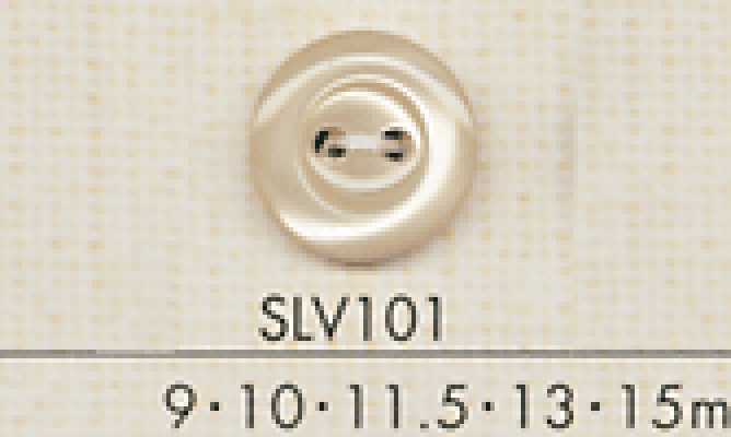 SLV101 DAIYA BUTTONS Bottone in poliestere effetto conchiglia