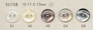 SU108 DAIYA BUTTONS Bottone in poliestere effetto conchiglia