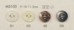 MS105 DAIYA BUTTONS Bottone in poliestere effetto conchiglia