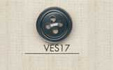 VES17 DAIYA BUTTONS Bottone in poliestere effetto conchiglia