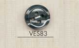 VES83 DAIYA BUTTONS Bottone in poliestere effetto conchiglia