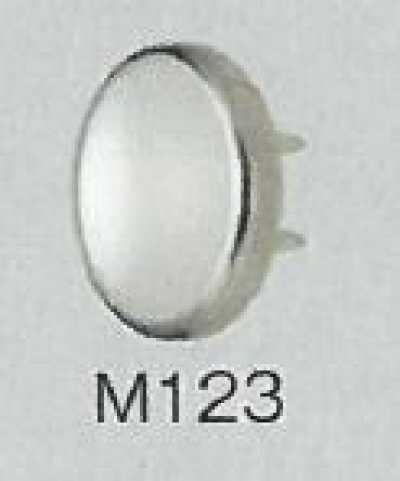 M123 Bottone automatico con parte superiore perlata per maglieria, tipo standard, 10,5 mm