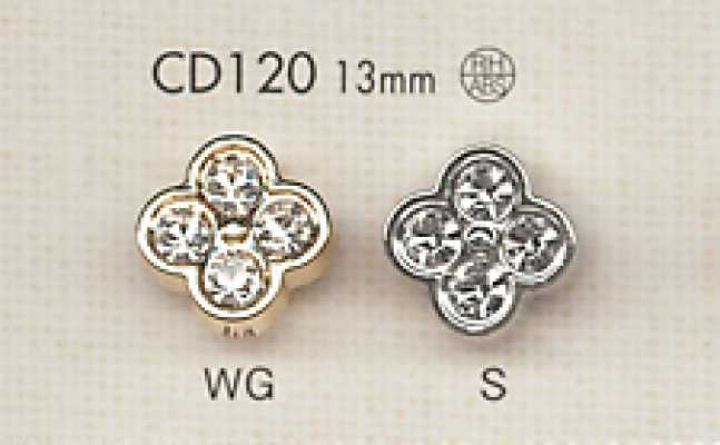 CD120 Bottone bijoux a forma di fiore