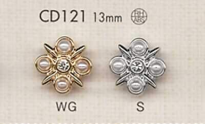 CD121 Bottone gioiello con strass