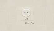 70 DAIYA BUTTONS Bottone in poliestere effetto conchiglia piatto a due fori