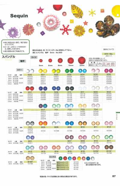 スパングル 亀甲 Paillette tartarugate
