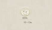 839A DAIYA BUTTONS Bottone in poliestere effetto madreperla a due fori (motivo floreale)