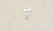 811 DAIYA BUTTONS Bottone in poliestere effetto madreperla a due fori (fiore 3D)