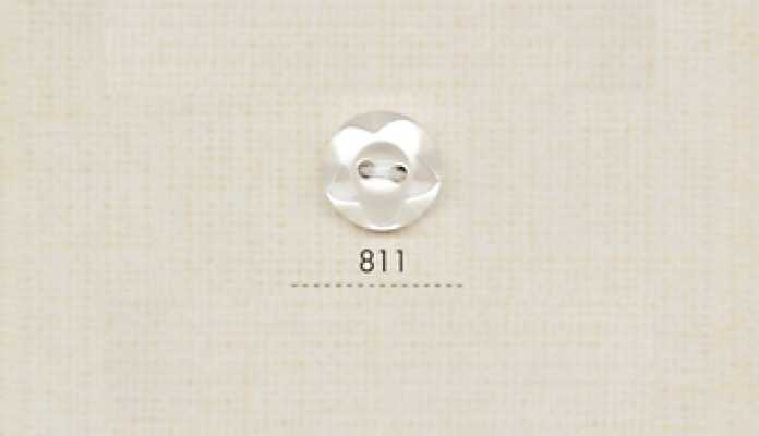 811 DAIYA BUTTONS Bottone in poliestere effetto madreperla a due fori (fiore 3D)
