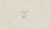 814 DAIYA BUTTONS Bottone in poliestere effetto madreperla a due fori (fiore 3D)