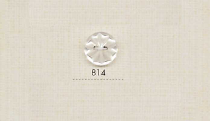 814 DAIYA BUTTONS Bottone in poliestere effetto madreperla a due fori (fiore 3D)