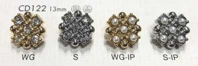 CD122 Bottone gioiello con strass