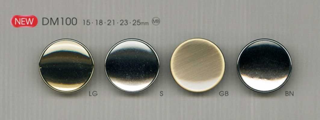 DM100 Bottone in metallo semplice ed elegante