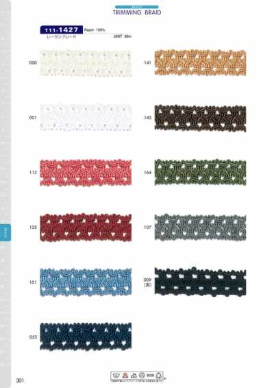 111-1427 Treccia in rayon ca. 20 mm
