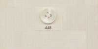 448 DAIYA BUTTONS Bottone in poliestere stile corno a quattro fori (bianco)
