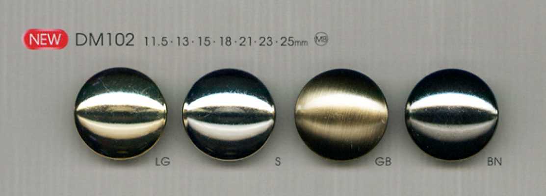 DM102 Bottone metallico semplice per giacca