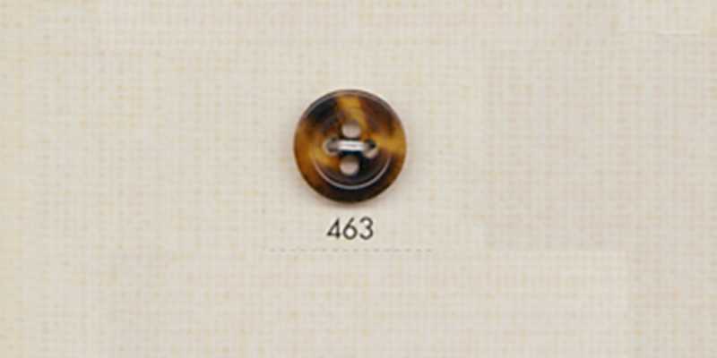 463 DAIYA BUTTONS Bottone in poliestere stile Buffalo a quattro fori (marrone)