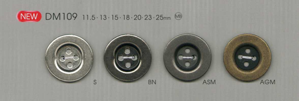 Bottone metallico semplice per camicie e giacche