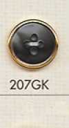 207GK Bottone semplice in plastica a 4 fori per camicia