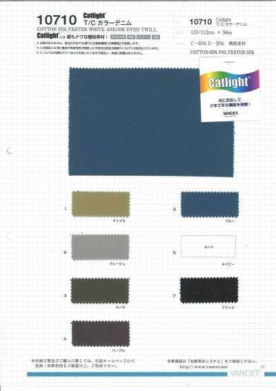 10710 Catlight® Denim T/C colorato