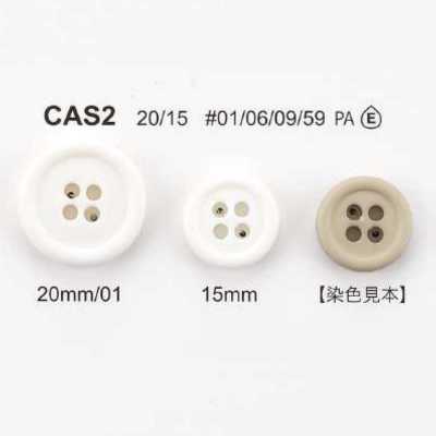 CAS-2 Bottone in bio nylon a quattro fori