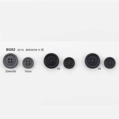 BGS-2 Bottone in biopolietilene a 4 fori