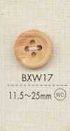 BXW17 Bottone A 4 Fori In Legno Di Materiale Naturale