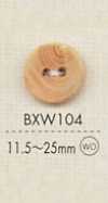 BXW104 Bottone A 2 Fori In Legno Di Materiale Naturale