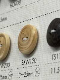 BXW120 Bottone A 2 Fori In Legno Di Materiale Naturale[Pulsante] DAIYA BUTTON Sottofoto